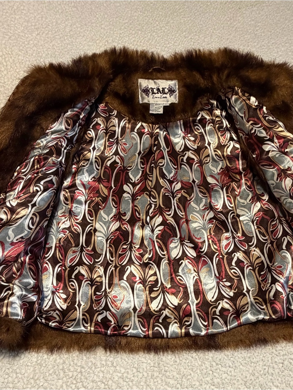 Live a Little Brown Faux Fur Vest - Picture 3 of 8